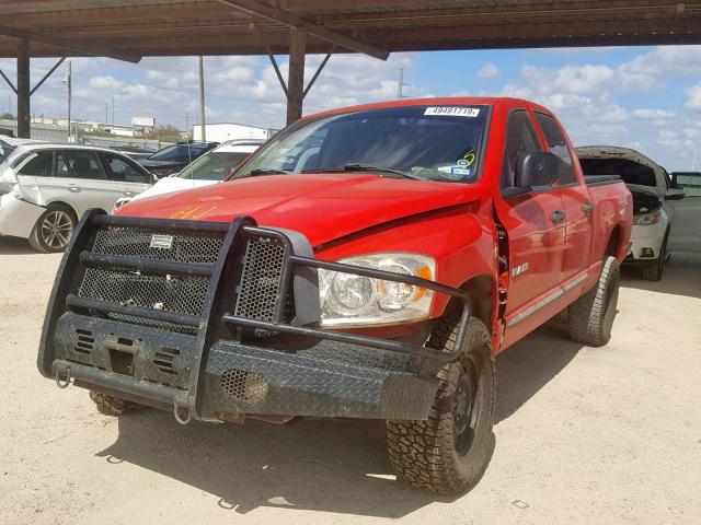 1D7HU18278J230441 - 2008 DODGE RAM 1500 S RED photo 2