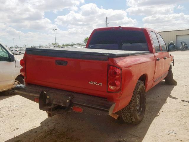 1D7HU18278J230441 - 2008 DODGE RAM 1500 S RED photo 4