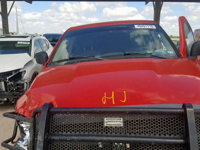 1D7HU18278J230441 - 2008 DODGE RAM 1500 S RED photo 7