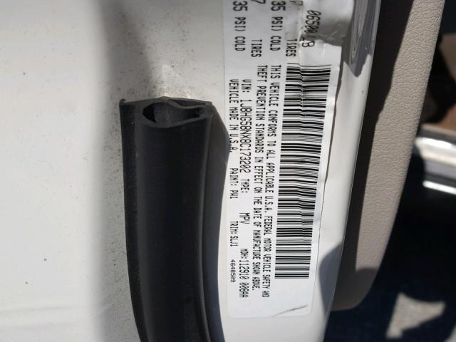 1J8HG58NX8C173202 - 2008 JEEP COMMANDER Ağ foto 10