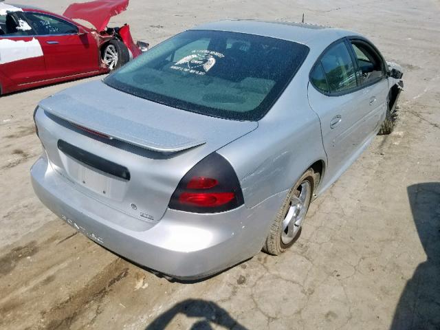 2G2WR524641330074 - 2004 PONTIAC GRAND PRIX SILVER photo 4
