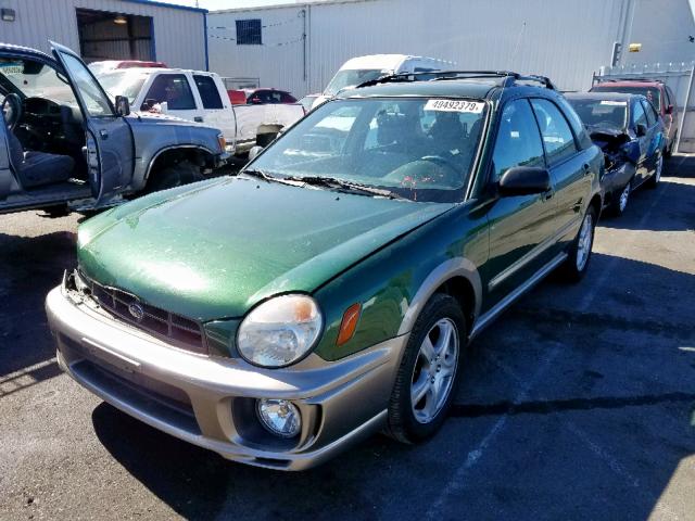 JF1GG68593H807951 - 2003 SUBARU IMPREZA OU GREEN photo 2