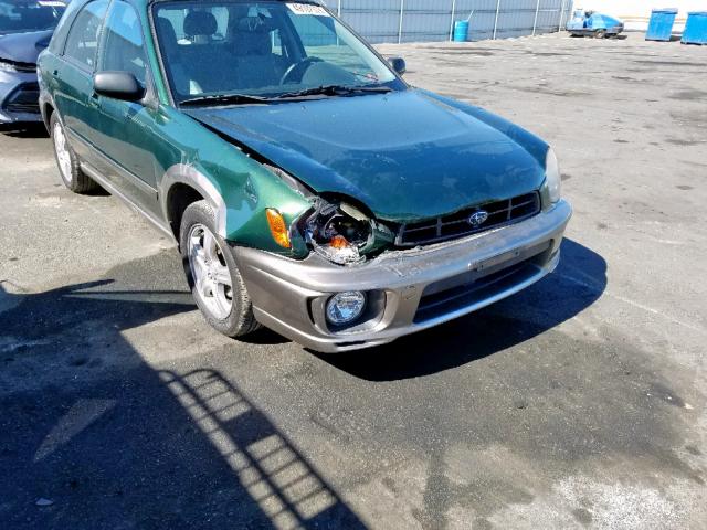 JF1GG68593H807951 - 2003 SUBARU IMPREZA OU GREEN photo 9