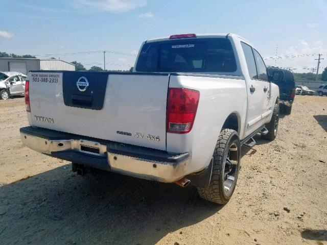 1N6BA0EC6CN303216 - 2012 NISSAN TITAN S WHITE photo 4