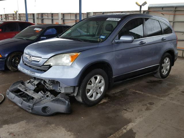 JHLRE38787C041919 - 2007 HONDA CR-V EXL BLUE photo 2