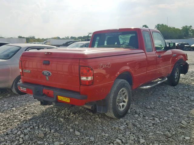 1FTLR4FE7BPB14679 - 2011 FORD RANGER SUP RED photo 4