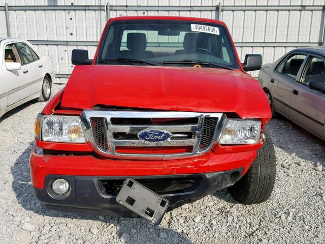 1FTLR4FE7BPB14679 - 2011 FORD RANGER SUP RED photo 9