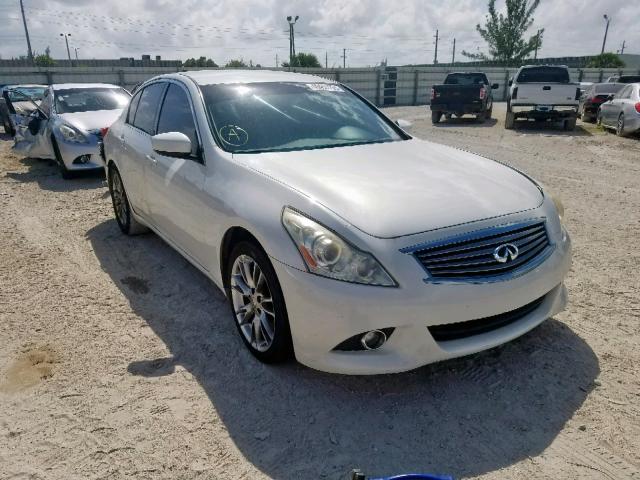 JN1CV6AP1DM300631 - 2013 INFINITI G37 BASE WHITE photo 1