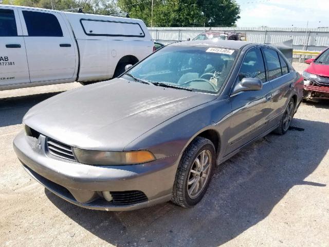 4A3AA46G22E028978 - 2002 MITSUBISHI GALANT ES GRAY photo 2