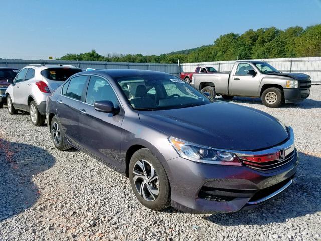 1HGCR2F38HA286087 - 2017 HONDA ACCORD LX GRAY photo 1