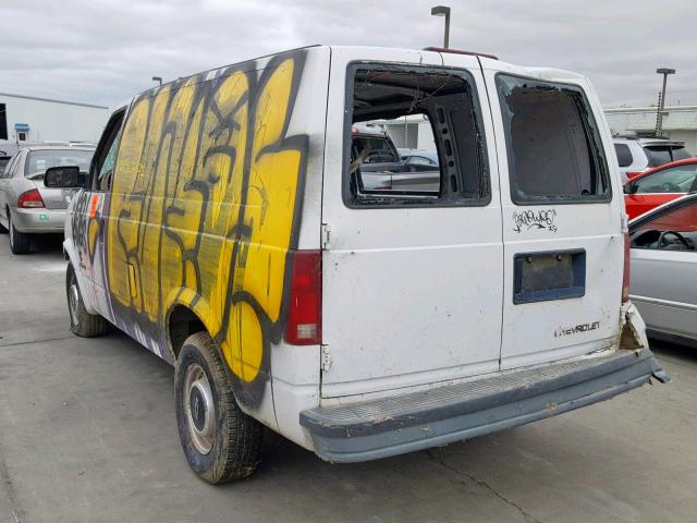 1GCDM19W5VB122562 - 1997 CHEVROLET ASTRO WHITE photo 3