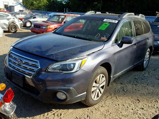 4S4BSADCXF3266416 - 2015 SUBARU OUTBACK 2. GRAY photo 2