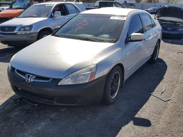 JHMCN36575C009575 - 2005 HONDA ACCORD HYB GRAY photo 2