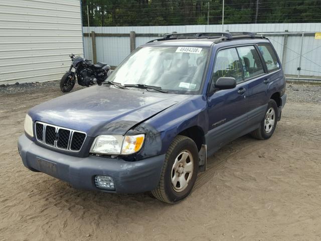 JF1SF63531H703473 - 2001 SUBARU FORESTER L BLUE photo 2