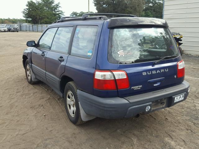 JF1SF63531H703473 - 2001 SUBARU FORESTER L BLUE photo 3