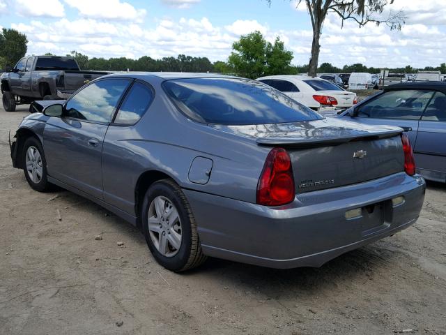 2G1WJ15K669174914 - 2006 CHEVROLET MONTE CARL GRAY photo 3