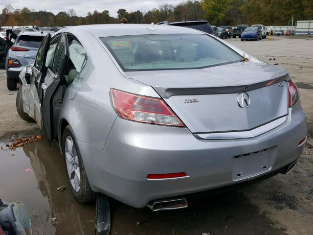 19UUA8F5XEA007069 - 2014 ACURA TL TECH SILVER photo 3