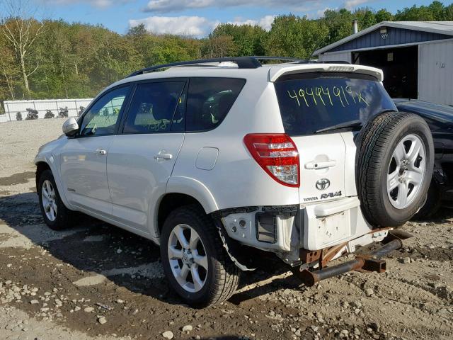 2T3BK31V09W010163 - 2009 TOYOTA RAV4 LIMIT WHITE photo 3