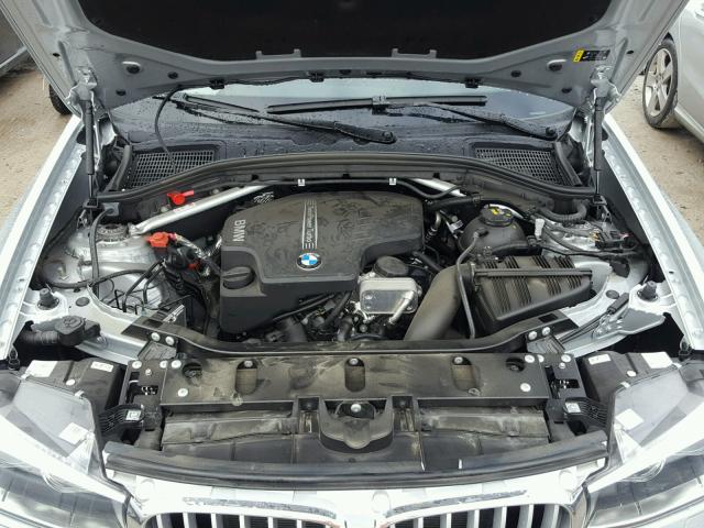 5UXWZ7C38H0V88593 - 2017 BMW X3 SDRIVE2 SILVER photo 7