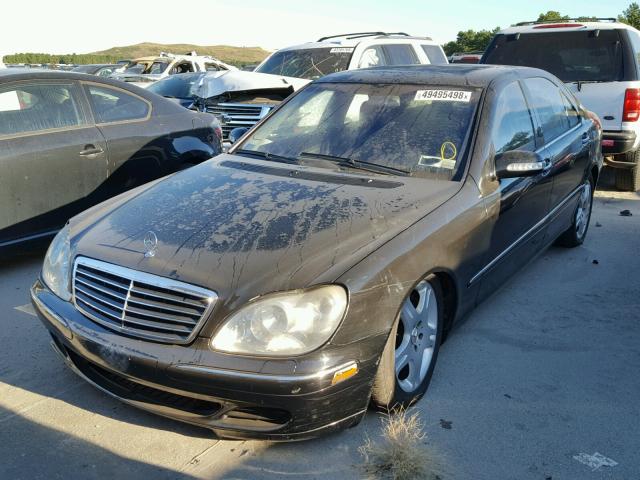 WDBNG84JX3A372591 - 2003 MERCEDES-BENZ S 500 4MAT BLACK photo 2