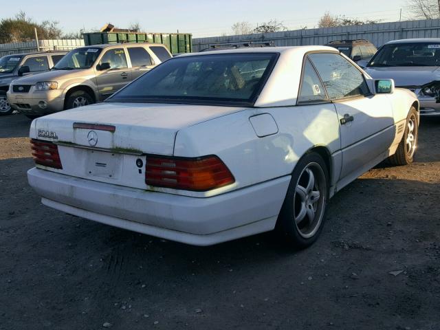 WDBFA66E3NF039875 - 1992 MERCEDES-BENZ 500 SL WHITE photo 4