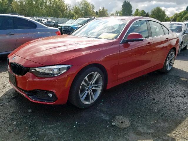 WBA4J3C51KBL08970 - 2019 BMW 430XI GRAN RED photo 2