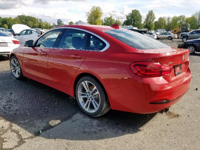 WBA4J3C51KBL08970 - 2019 BMW 430XI GRAN RED photo 3