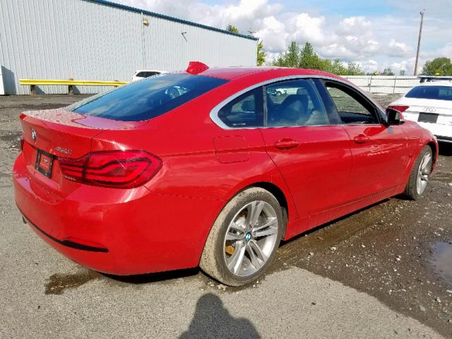 WBA4J3C51KBL08970 - 2019 BMW 430XI GRAN RED photo 4