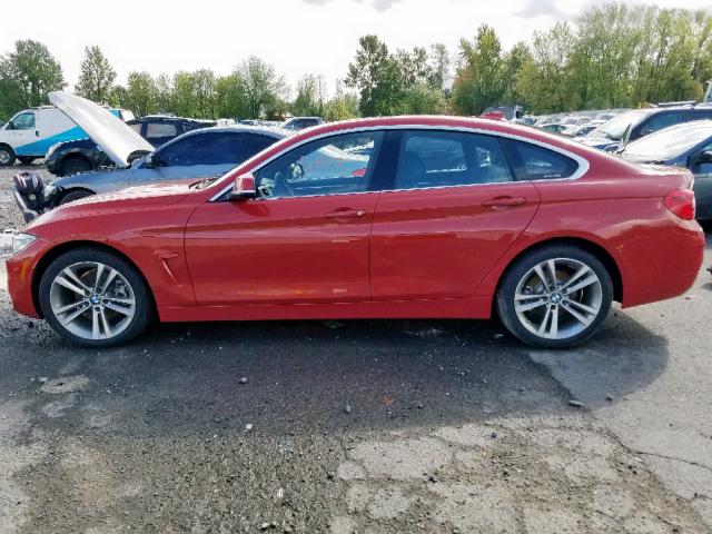 WBA4J3C51KBL08970 - 2019 BMW 430XI GRAN RED photo 9