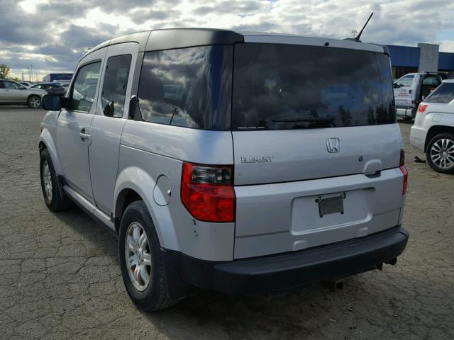 5J6YH27728L007496 - 2008 HONDA ELEMENT EX SILVER photo 3