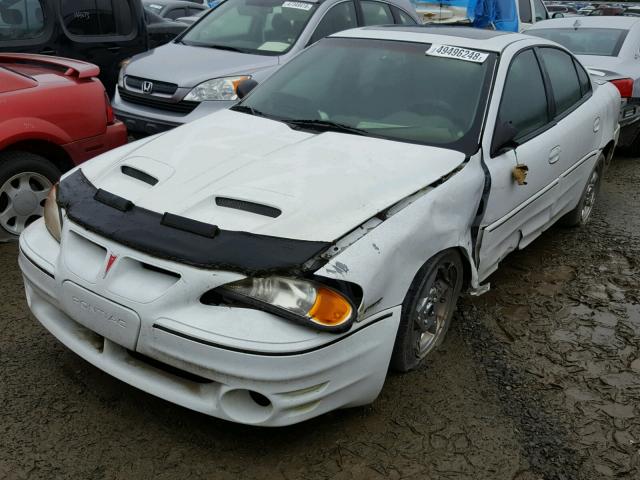 1G2NV52E44C185577 - 2004 PONTIAC GRAND AM G WHITE photo 2