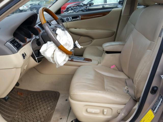 JTHBA30G755094519 - 2005 LEXUS ES 330 GOLD photo 5