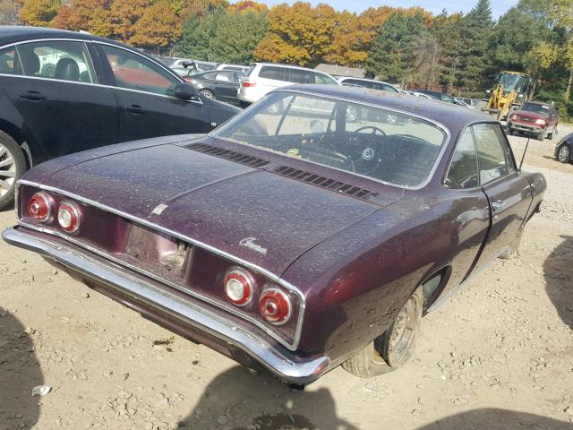 105377W112299 - 1967 CHEVROLET CORVAIR PURPLE photo 4