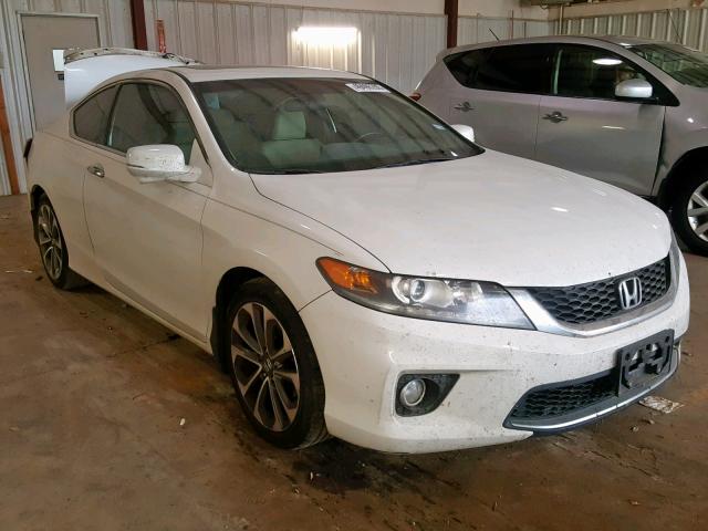 1HGCT2B8XDA006943 - 2013 HONDA ACCORD EXL WHITE photo 1