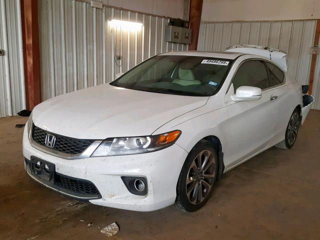 1HGCT2B8XDA006943 - 2013 HONDA ACCORD EXL WHITE photo 2