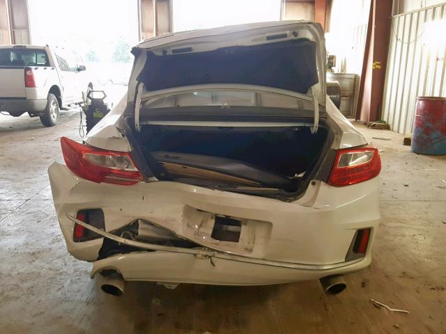 1HGCT2B8XDA006943 - 2013 HONDA ACCORD EXL WHITE photo 9