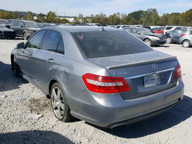 WDDHF5GB8BA279349 - 2011 MERCEDES-BENZ E 350 GRAY photo 3