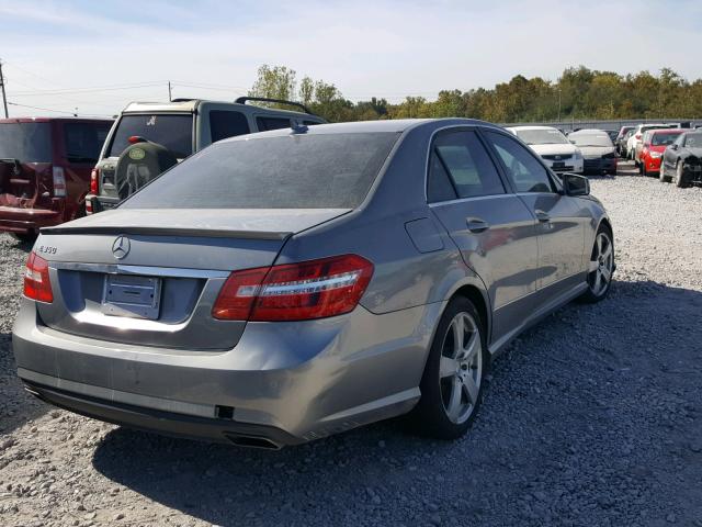 WDDHF5GB8BA279349 - 2011 MERCEDES-BENZ E 350 GRAY photo 4