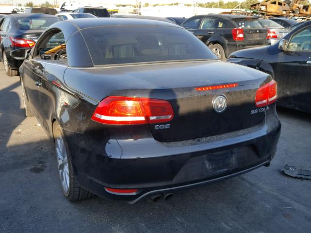 WVWBW8AH2DV005378 - 2013 VOLKSWAGEN EOS KOMFOR BLACK photo 3