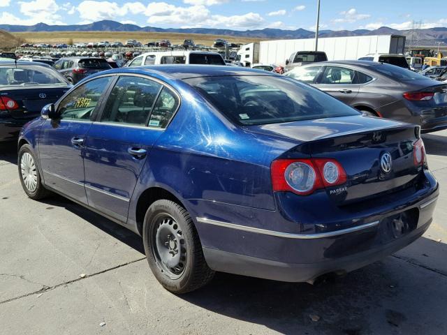 WVWJK73C77P053647 - 2007 VOLKSWAGEN PASSAT BLUE photo 3