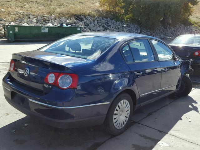 WVWJK73C77P053647 - 2007 VOLKSWAGEN PASSAT BLUE photo 4