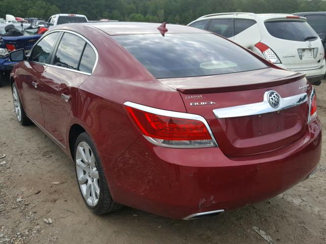 1G4GE5EVXAF300821 - 2010 BUICK LACROSSE C BURGUNDY photo 3