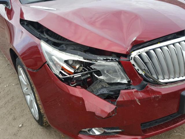 1G4GE5EVXAF300821 - 2010 BUICK LACROSSE C BURGUNDY photo 9