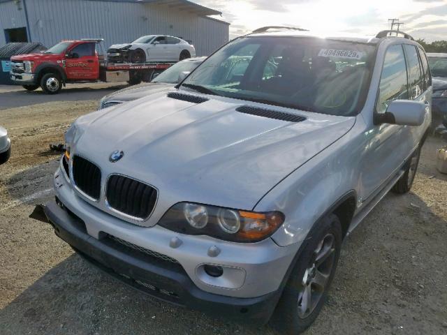 5UXFA53582LP52444 - 2002 BMW X5 3.0I SILVER photo 2