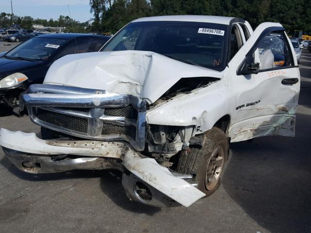 3D7KR28C65G760242 - 2005 DODGE RAM 2500 S WHITE photo 2