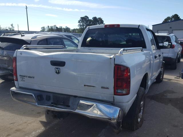 3D7KR28C65G760242 - 2005 DODGE RAM 2500 S WHITE photo 4