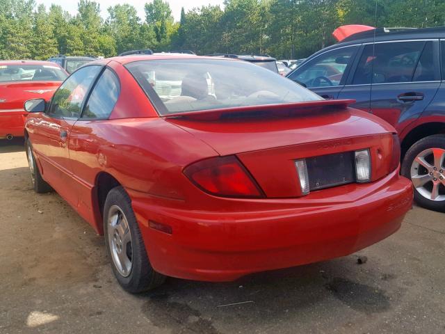 1G2JB12F637134954 - 2003 PONTIAC SUNFIRE RED photo 3