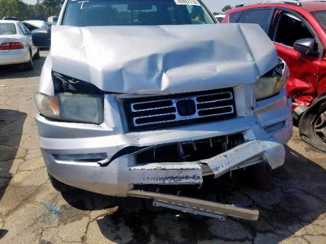 2HJYK16216H562162 - 2006 HONDA RIDGELINE SILVER photo 9