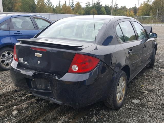 1G1AL55F967837070 - 2006 CHEVROLET COBALT LT BLACK photo 4