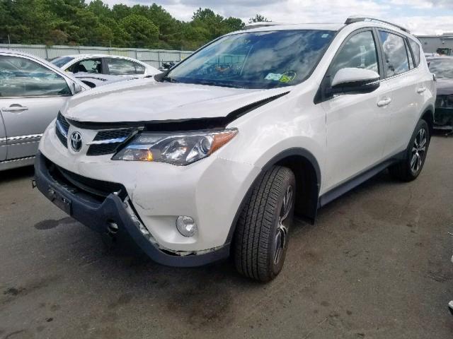 2T3DFREV5FW359129 - 2015 TOYOTA RAV4 LIMIT WHITE photo 2